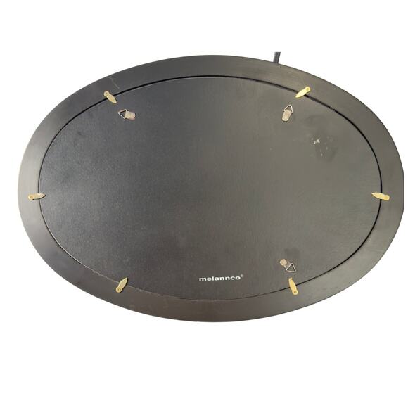 Melannco 17" Oval Wooden Triple Picture Frame Wall Hanging - Picture 2 of 6